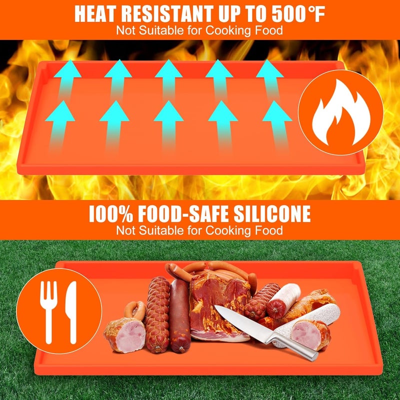 BESSIO Silicone Griddle Mat Cover for Blackstone - 28XL Inch True All-Encompassing Coverage Heavy Duty Food Grade Grill Buddy Mat, All Season Cooking Surface Protective Cover - Image 5